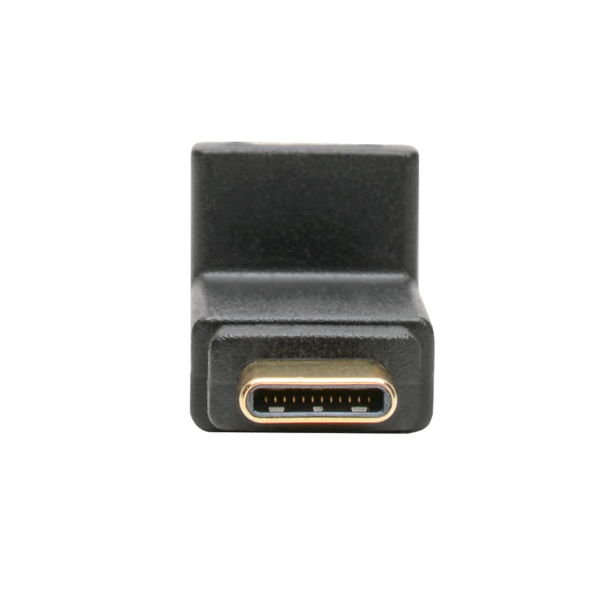 Tripp Lite USB-Adapter USB-C auf USB-C – USB 3.2 Gen 2 (10 Gbit/s) – Abgewinkelt, Goldkontakte – Schwarz