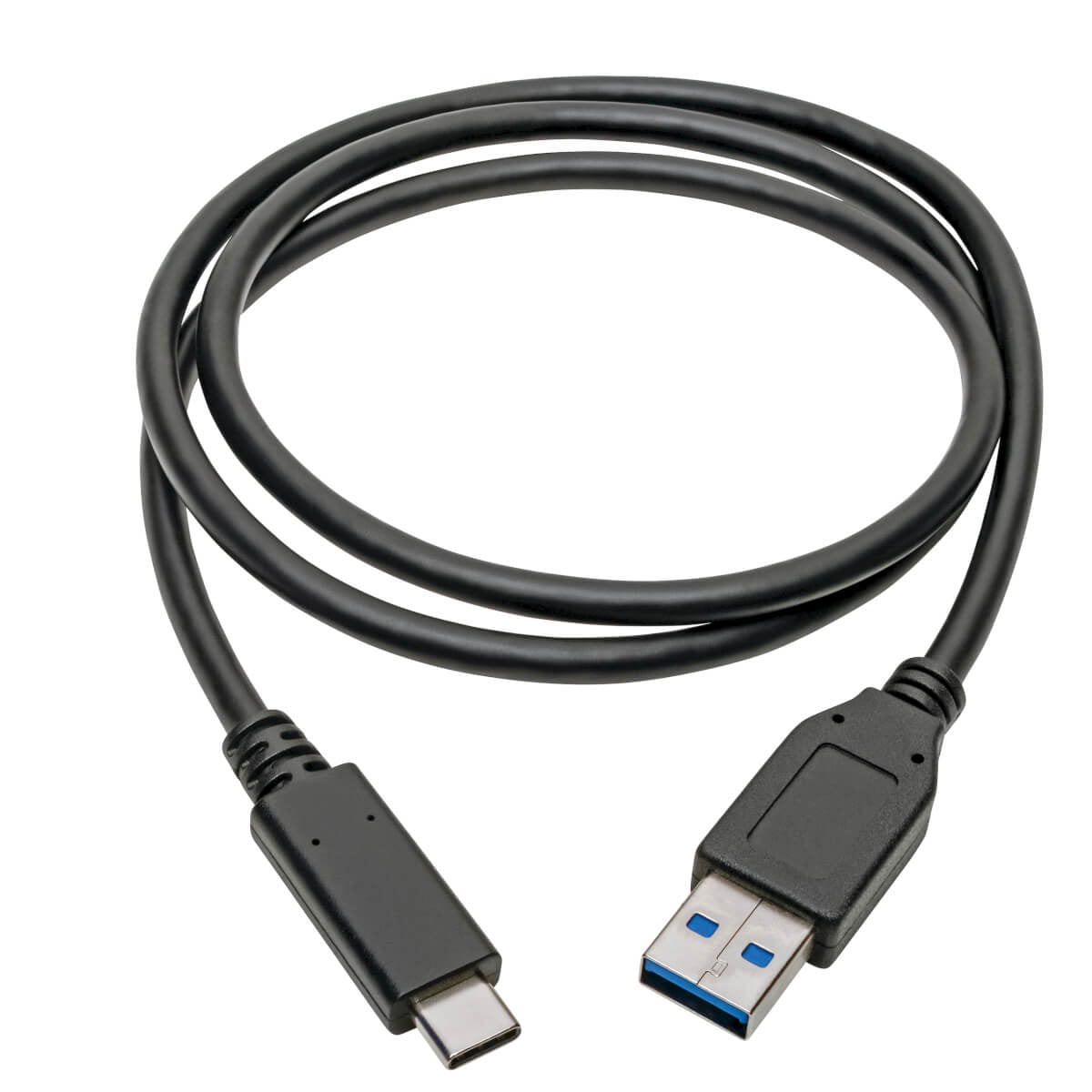 Tripp Lite USB-A auf USB-C Kabel – USB 3.2 Gen 2 (10 Gbit/s) – 0,9 m – USB-IF zertifiziert – Schwarz
