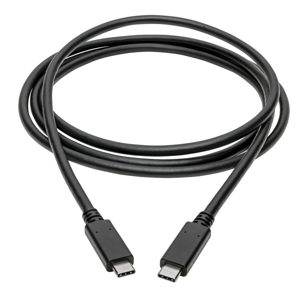 Tripp Lite USB-C auf USB-C Kabel – USB 3.2 Gen 1 (5 Gbit/s) – 1,8 m – Thunderbolt-kompatibel – Schwarz
