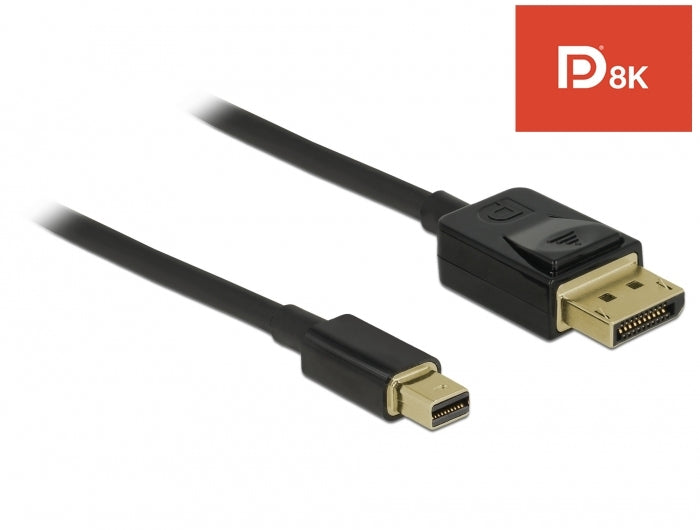 DeLOCK Mini DisplayPort auf DisplayPort Kabel DP 1.4 8K 60 Hz – 1 m