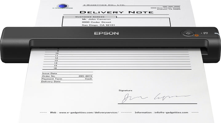 Epson WorkForce ES-50 – Mobiler Scanner, A4, 11 ppm, 600 dpi, ADF 1 Blatt, USB