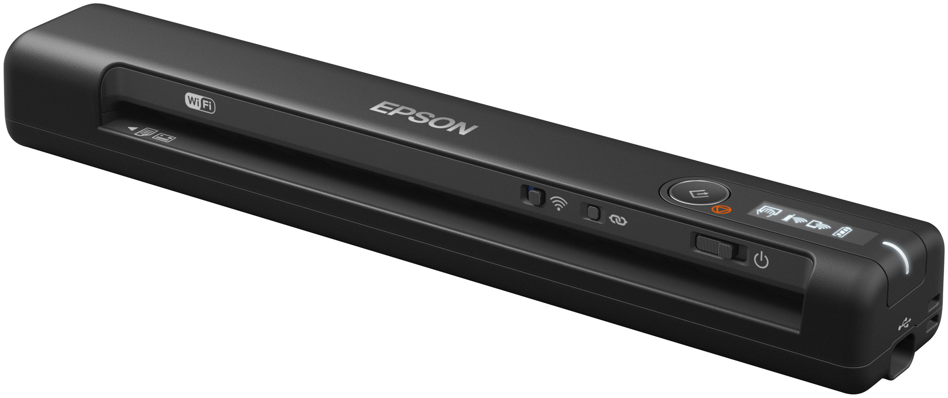 Epson WorkForce ES-60W – Mobiler Scanner, A4, 15 ppm, 600 dpi, ADF 1 Blatt, WLAN, USB