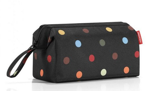 Reisenthel Necessaire Travel Cosmetic – wasserfest, 4 l – schwarz, Polyester, Punkte, 1 Stk.