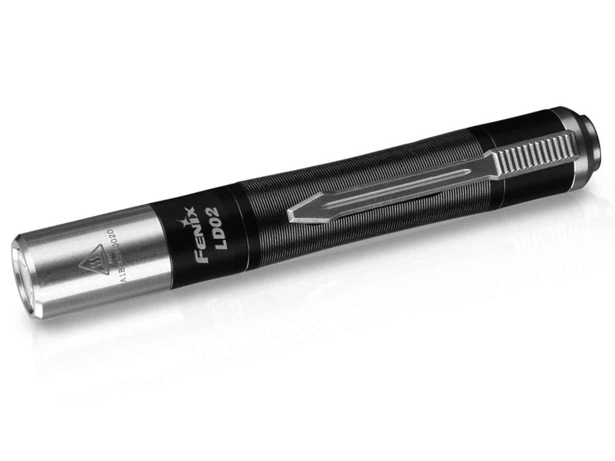 Fenix Taschenlampe LD02 V2.0 – 70 lm, 48 m, IP68, AAA Batterie, 4 Stufen – Schwarz