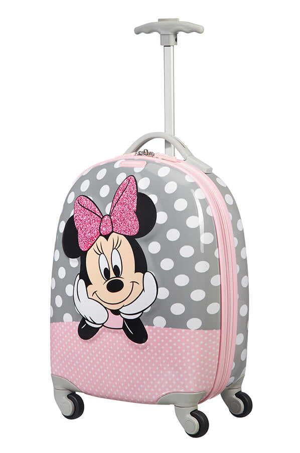 Samsonite Kindertrolley Handgepäck – 20,5 l, Hartschale PC/ABS, 4 Rollen, Minnie Glitter, 32 × 46,5 × 23 cm