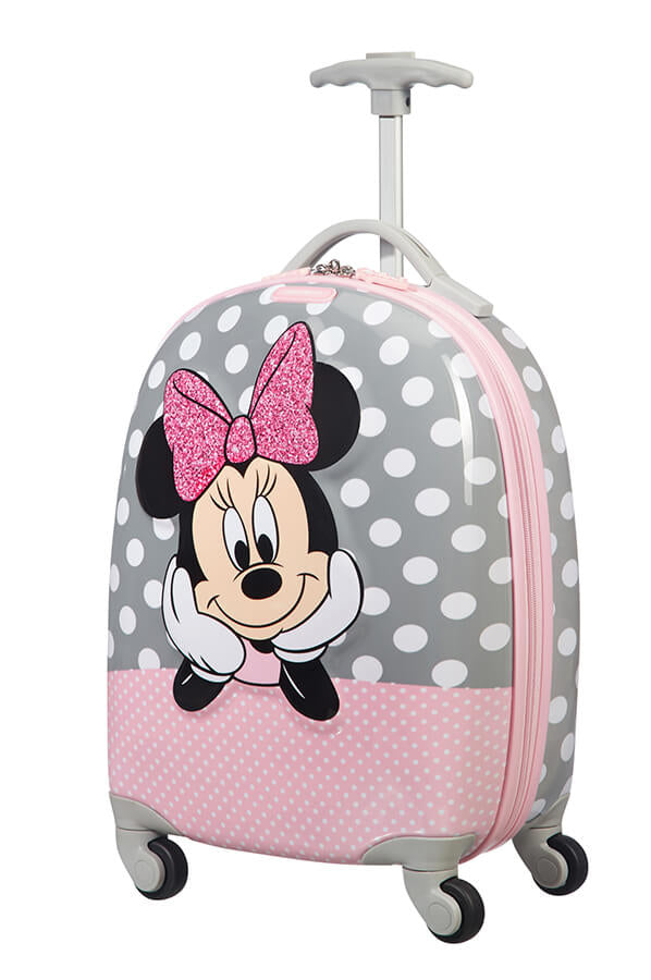 Samsonite Kindertrolley Handgepäck – 20,5 l, Hartschale PC/ABS, 4 Rollen, Minnie Glitter, 32 × 46,5 × 23 cm