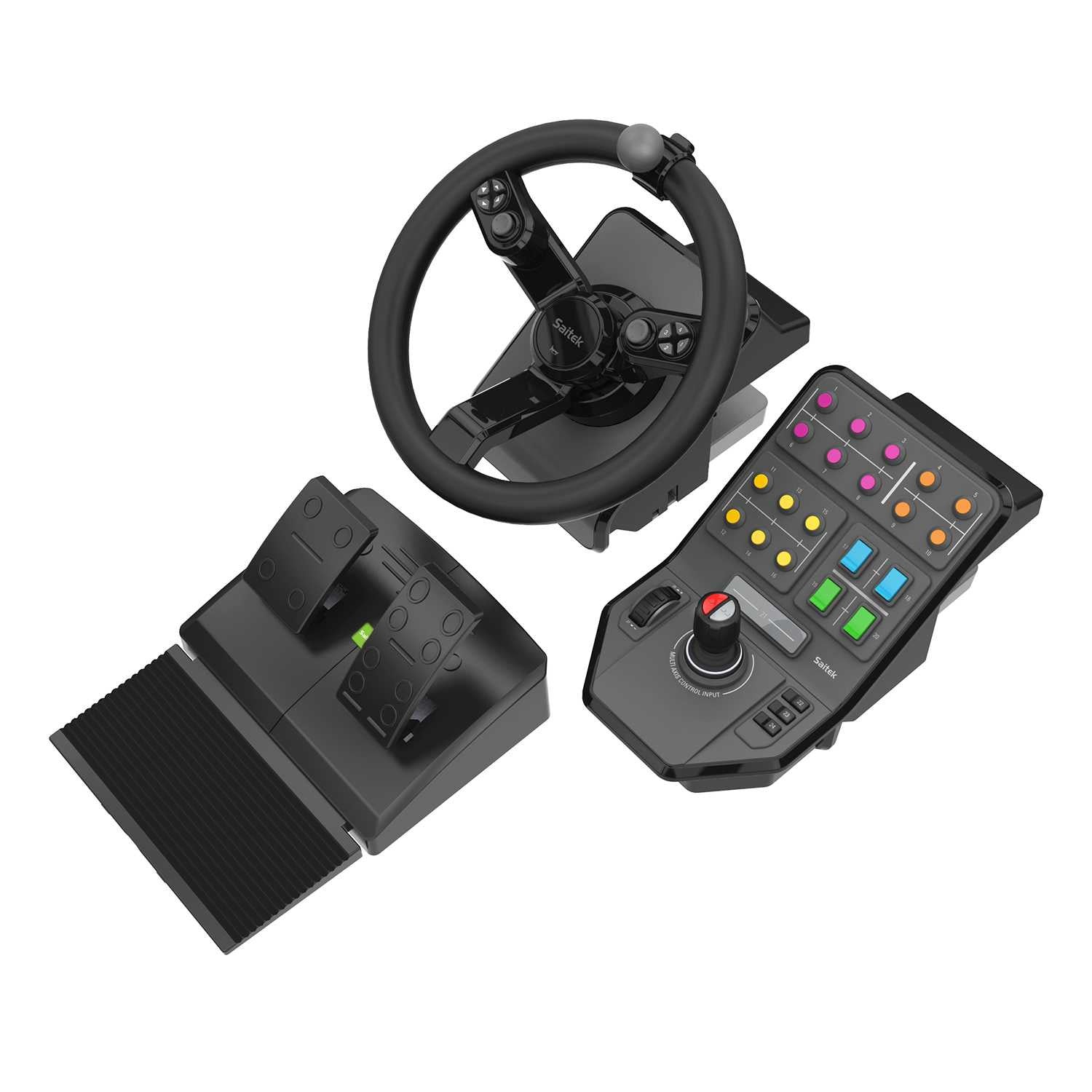 Logitech G Saitek Farm Sim Controller – Joystick – USB (kabelgebunden), Schwarz, für Windows-PC, 900° Drehwinkel