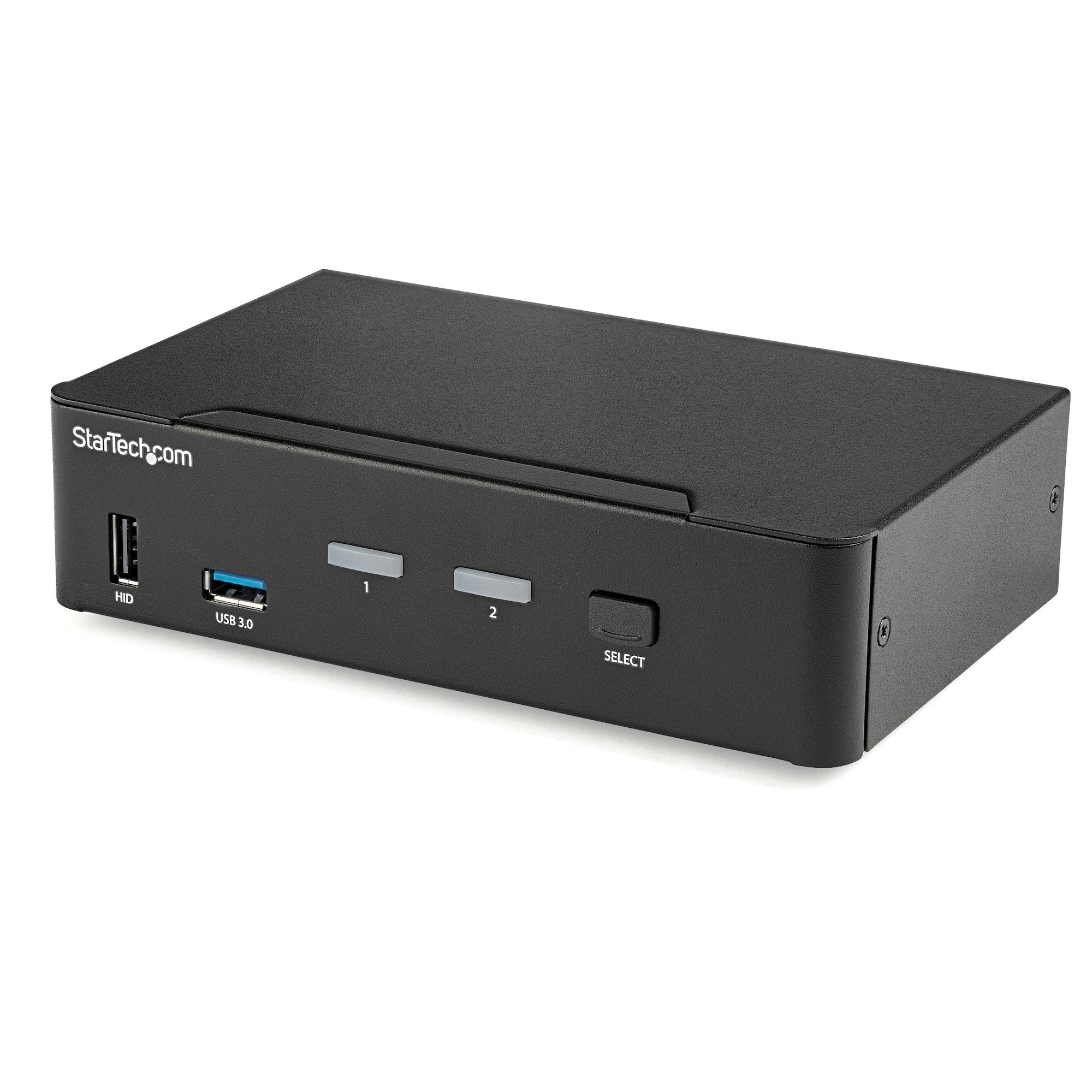 StarTech.com KVM-Switch – 2-Port DisplayPort – 4K/60 Hz, USB 3.0-Hub, Audio
