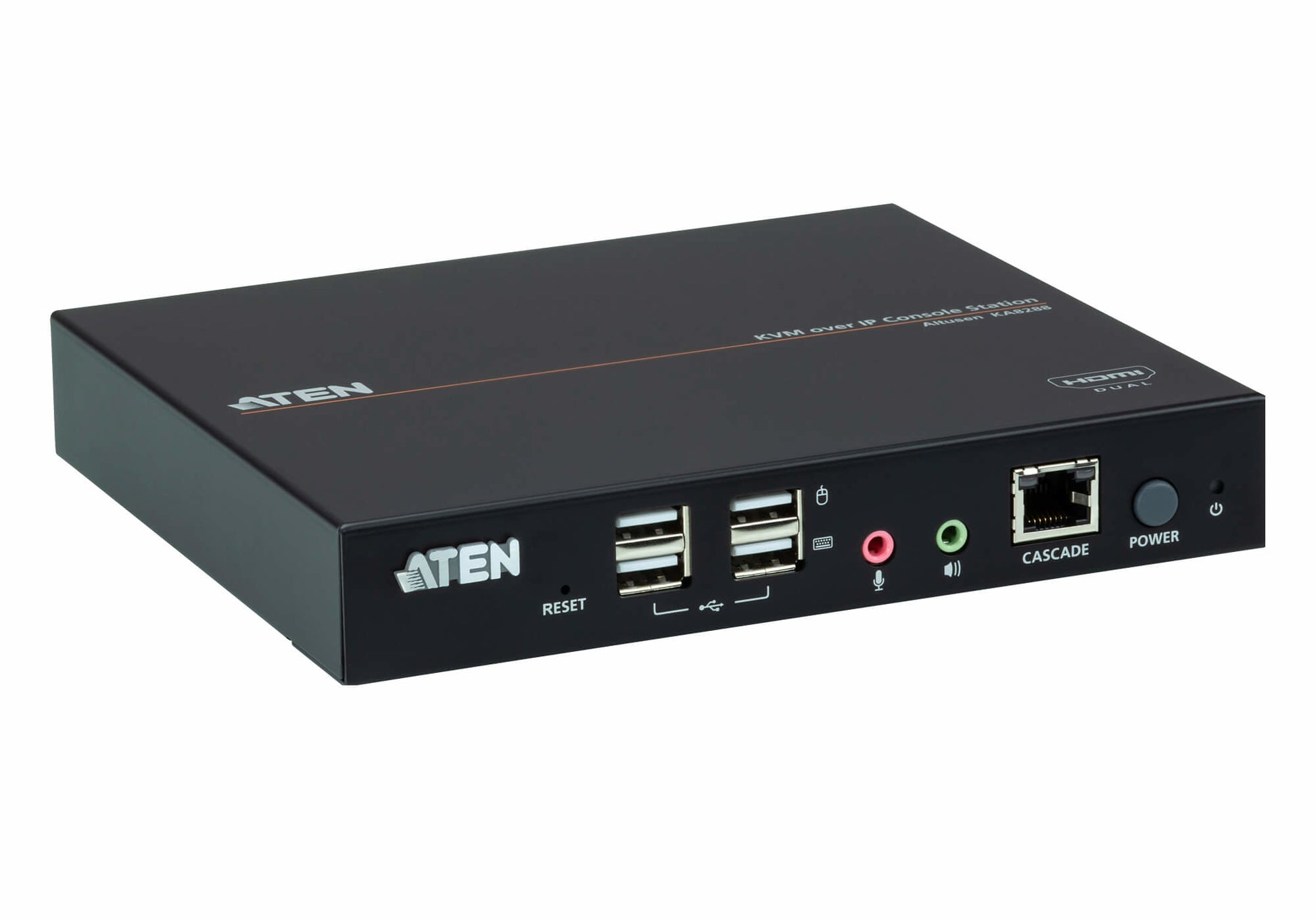 ATEN KA8288 – KVM-Extender-RX Konsolenstation – Dual HDMI, Dual-View – 1920 × 1200/60 Hz, USB (Virtual Media)