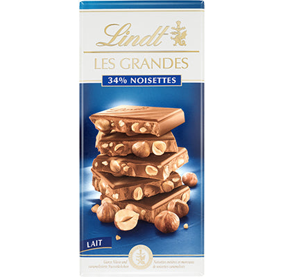 Lindt Les Grandes Schokolade – Haselnuss – 150 g