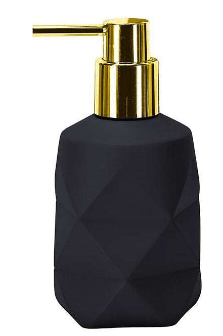 Kleine Wolke Seifenspender – Polyresin, schwarz, gold, 200 ml