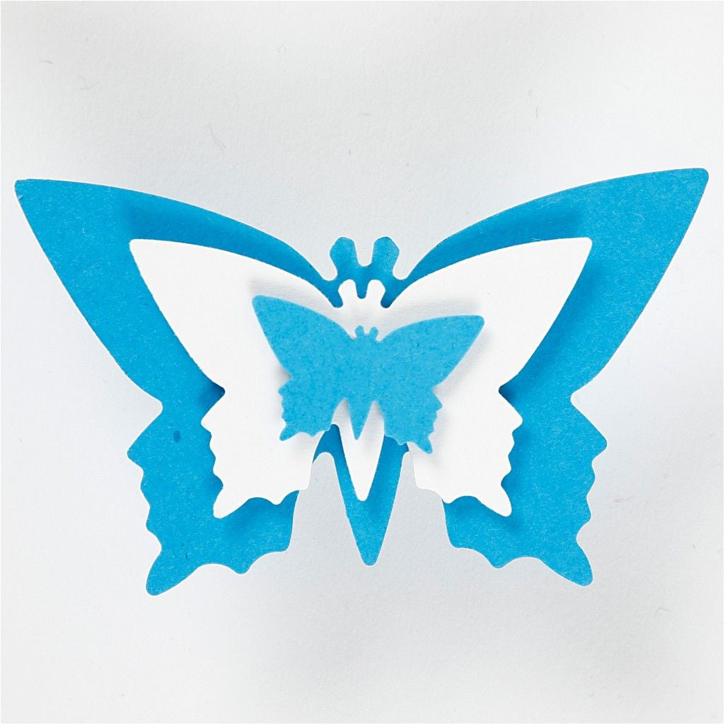 Creativ Company Motivlocher-Set – Schmetterling, für Papier, Schwarz, Grau