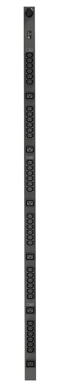 Vertiv Geist Rack-PDU Basic 11,0 kVA – 0U (3-phasig), IEC 60309 Eingang 3×16 A – C13×36, C19×6 – schwarz