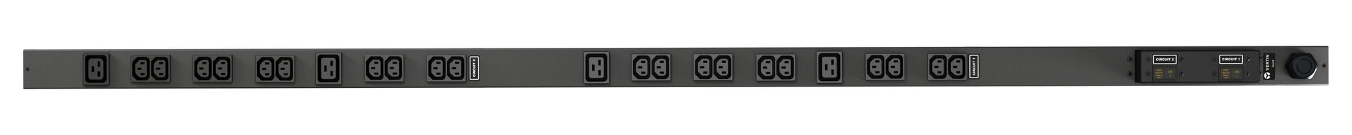 Vertiv Rack-PDU – Standard, 1-phasig, Senkrecht, 0U, 32 A 230 V, 20×C13 + 4×C19, IEC 60309, 3 m