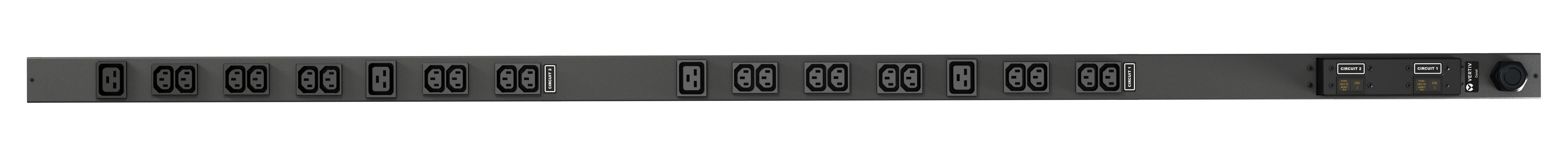 Vertiv Rack-PDU – Standard, 1-phasig, Senkrecht, 0U, 32 A 230 V, 20×C13 + 4×C19, IEC 60309, 3 m