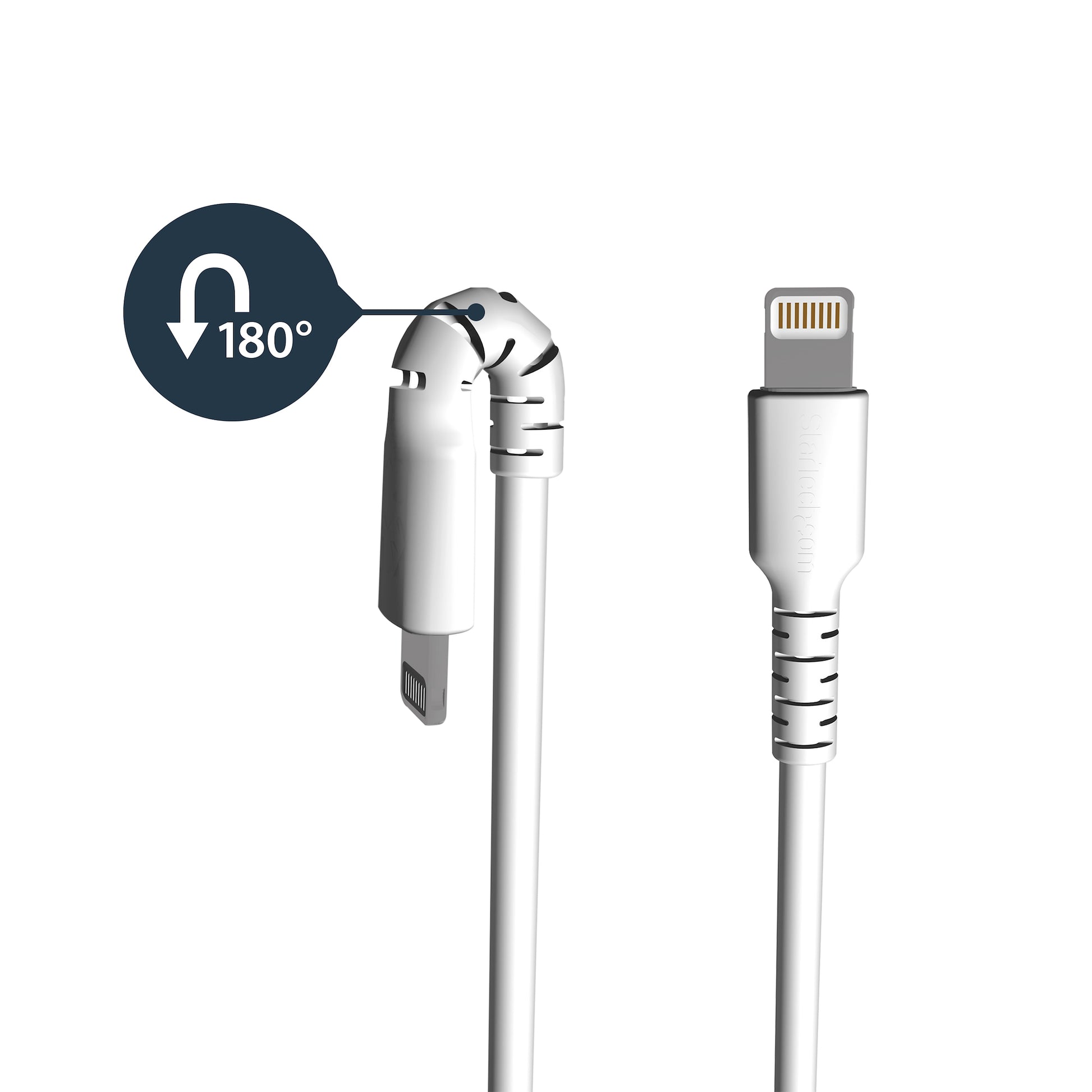StarTech.com Kabel – Lightning auf USB-A 1 m, MFi-zertifiziert, Weiss – für iPhone/iPad