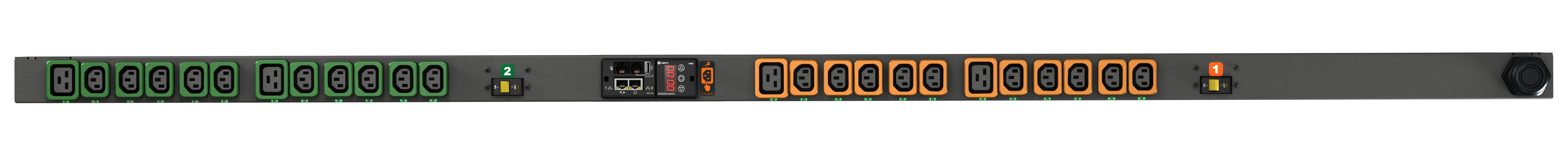 Vertiv Geist rPDU Switched 0U Rack-PDU 7,3 kVA (230 V, 32 A, IEC 60309) – C13×20, C19×4 – 3 m, schwarz