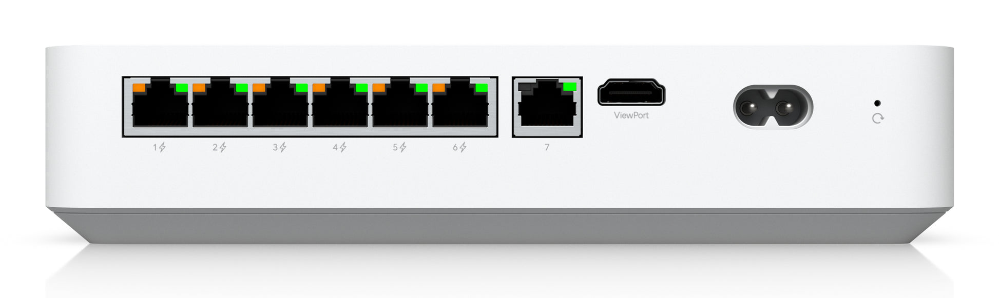 Ubiquiti UniFi Protect Kompakter NVR – 4K – PoE 6× – 7× LAN – 1× HDMI – 3,5" HDD