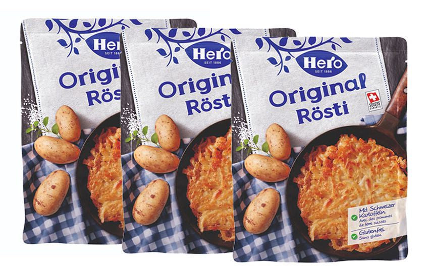 Hero Rösti Original, glutenfrei – 3×500 g