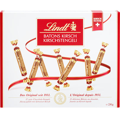 Lindt Schokoladenriegel – Kirsche, Milch, 250 g