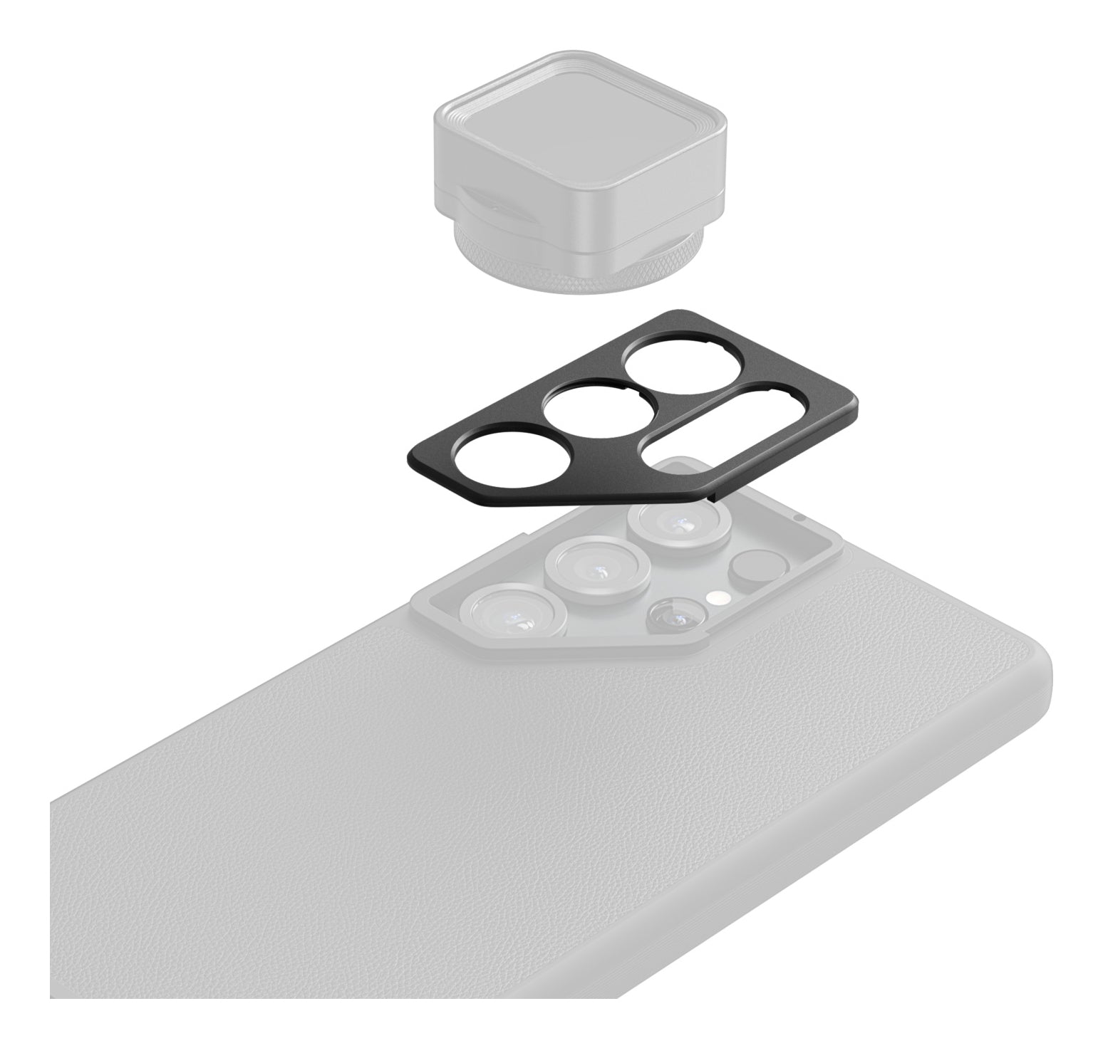 SmallRig FilMov 17 mm Gewinde-Objektiv-Montageplatte – Kameraverschluss – für Samsung S25 Ultra – Aluminium, Schwarz