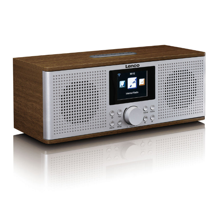 Lenco DIR-170 – DAB-/Internetradio – Tischradio – DAB+, UKW, Internetradio, Bluetooth – Braun