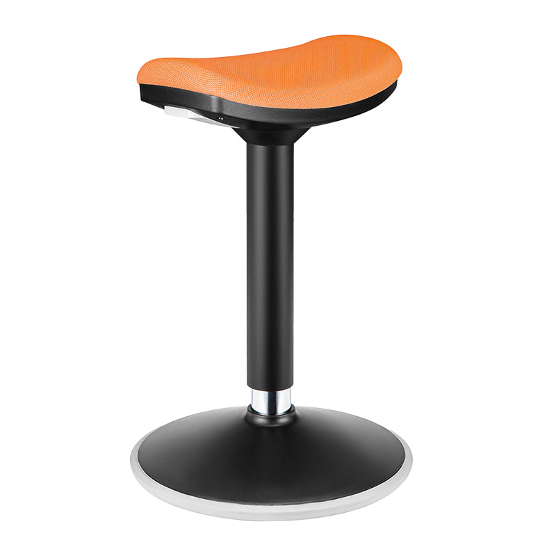 LogiLink EO0071 Stehhocker – Polyester – Schwarz/Orange, 360° drehbar, 56–82 cm, bis 136 kg
