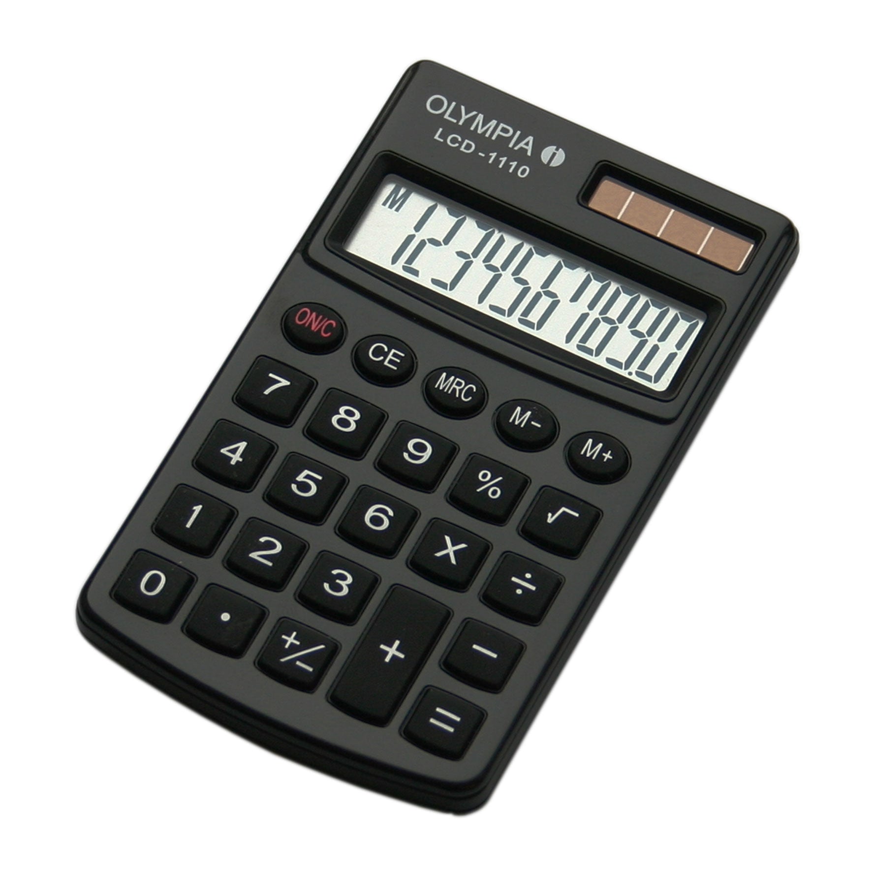 Olympia Taschenrechner LCD 1110 – 10-stellig – Solar – Schwarz