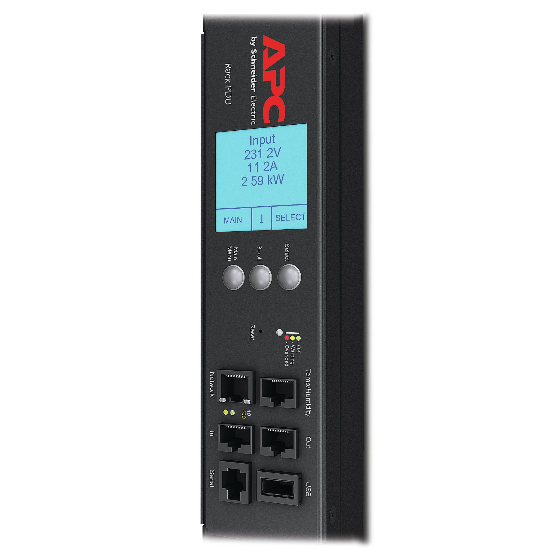 APC AP8981 Rack-PDU ZeroU (0U) – C13×21, C19×3 – Eingang IEC 309 16A/20A, 400 V 50–60 Hz – schwarz