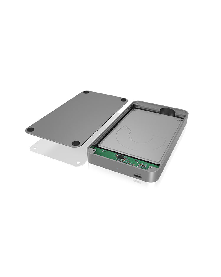 ICY BOX IB-247-C31 – 1-Bay Desktop Gehäuse – USB 3.2 Gen 2 (10 Gbit/s) Type-C, für 2,5" HDD/SSD, SATA III