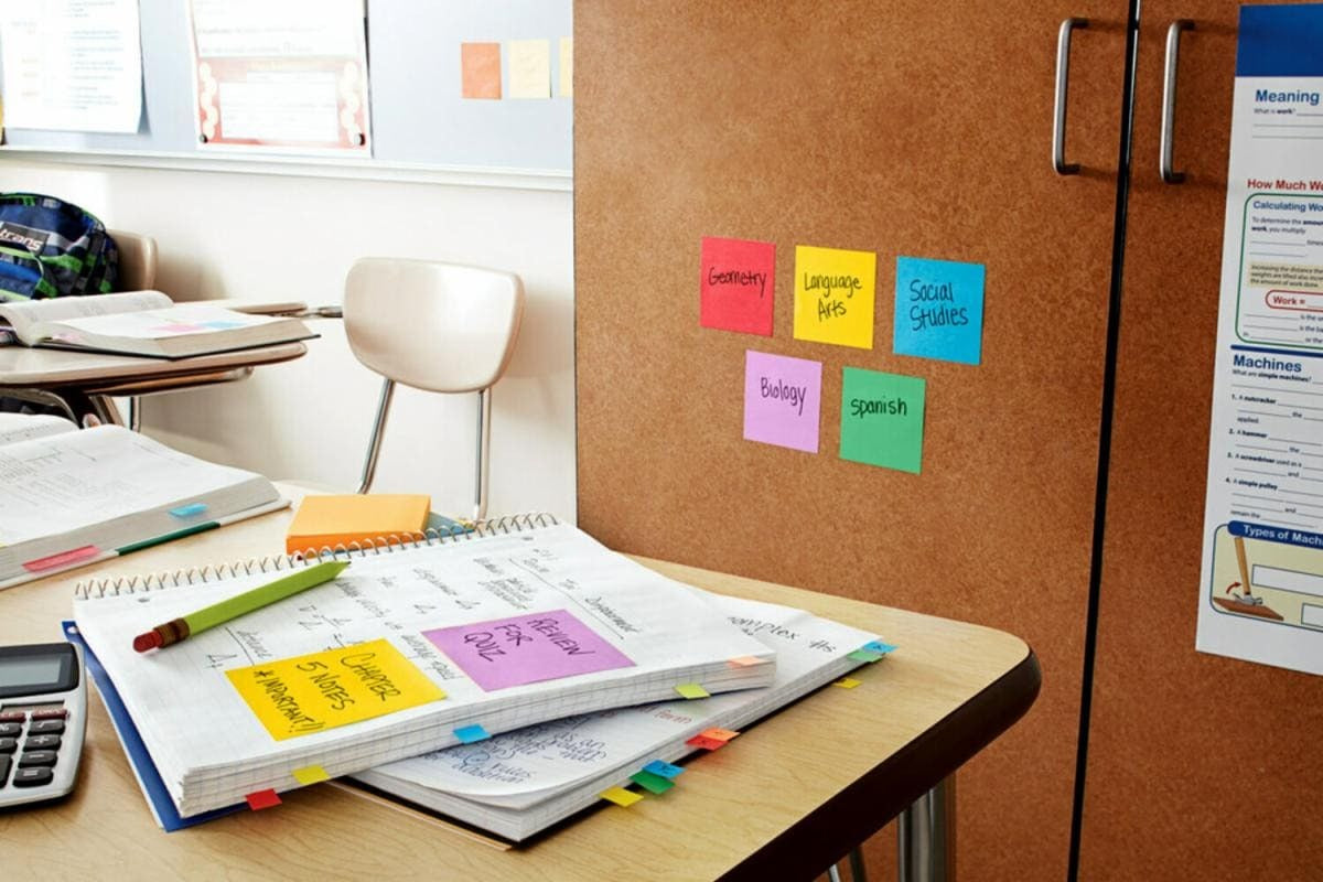 Post-it Super Sticky Z-Notes Haftnotizen – 76 × 76 mm – sortiert, Z-Faltung, 90 Blatt/Block, 16er-Pack, PEFC