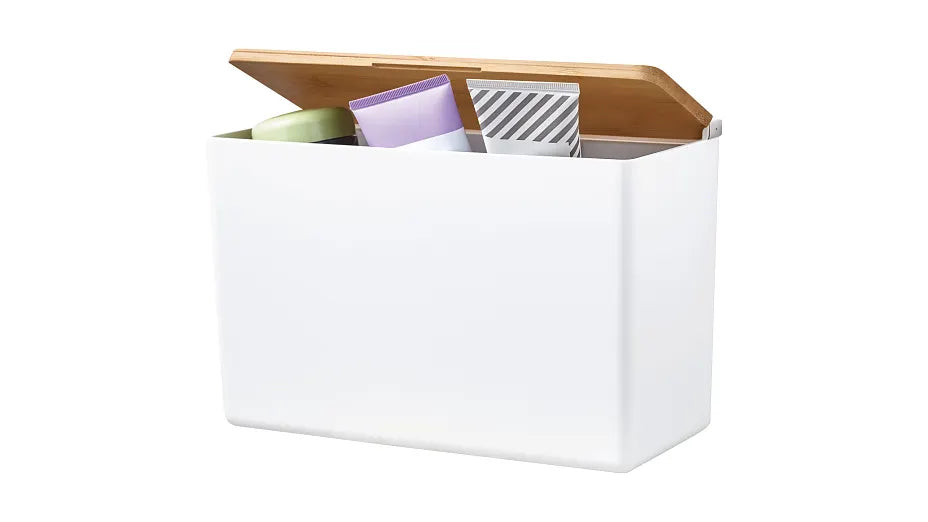 TESA Aufbewahrungsbox BABOO XL – Kunststoff, 24,2×10,2×16 cm, Weiss
