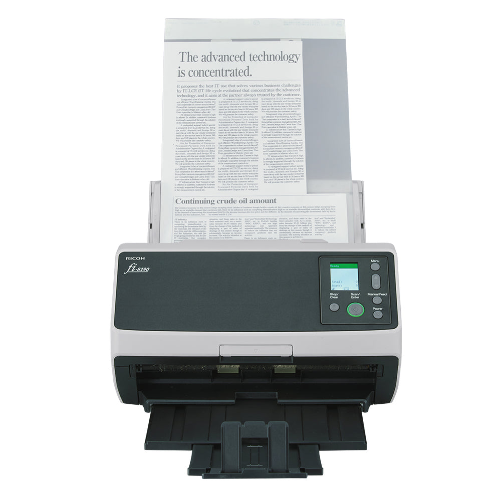 Ricoh fi-8190 – Einzugsscanner, A4, Duplex, 90 ppm, ADF 100 Blatt, LAN