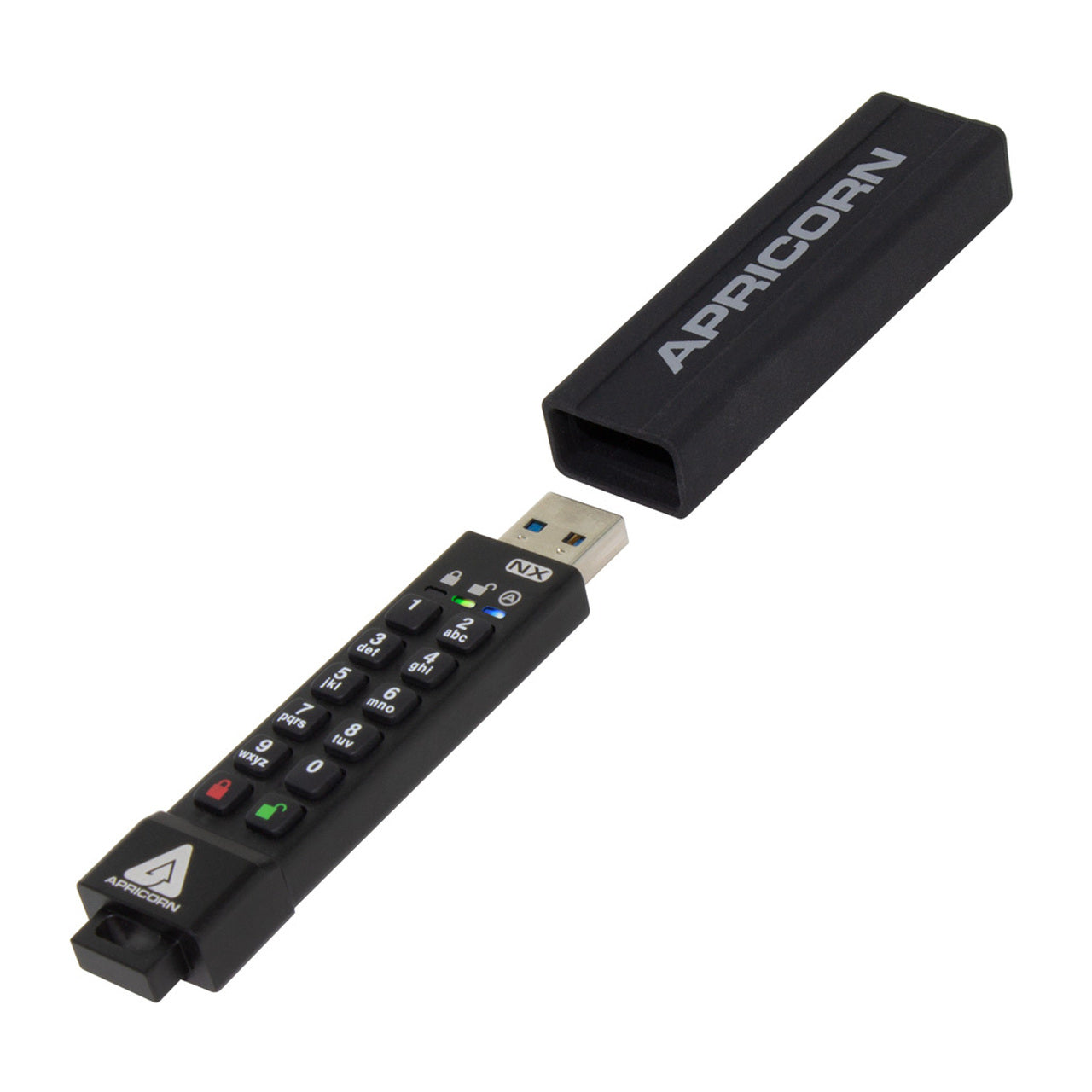 Apricorn Aegis Secure Key 3Nx – USB Typ-A (USB 3.2 Gen 1), IP67, Hardwareverschlüsselung, PIN-geschützt