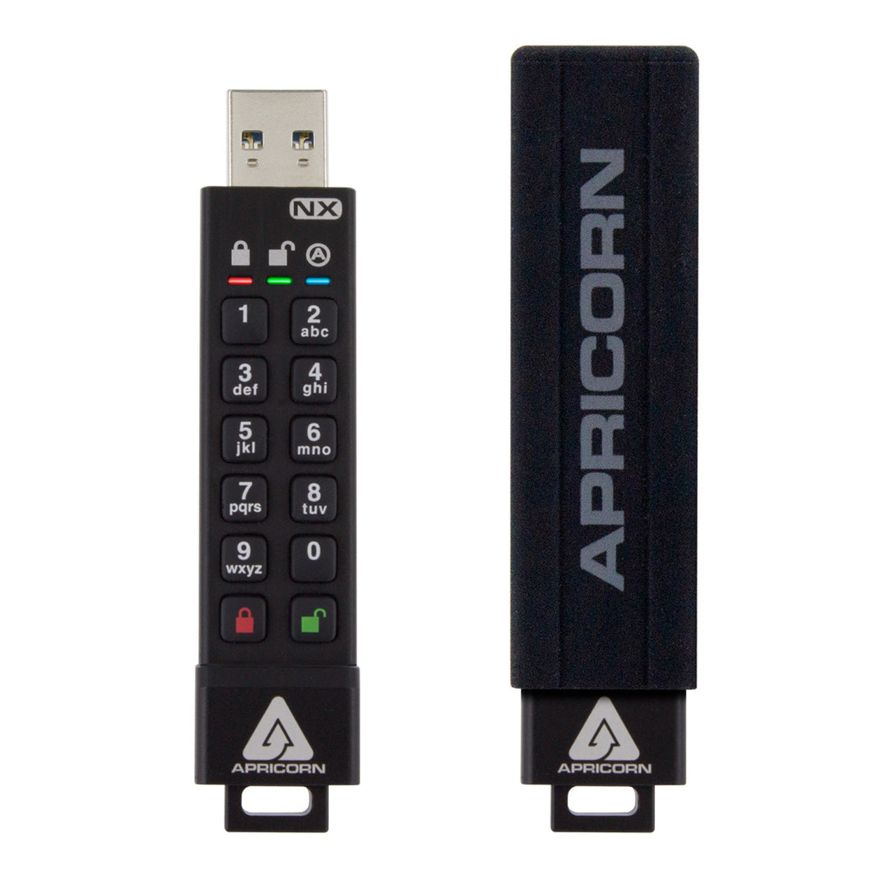 Apricorn Aegis Secure Key 3Nx – 4 GB, USB Typ-A 3.2 Gen 1, Hardwareverschlüsselt, PIN-gesichert, IP67