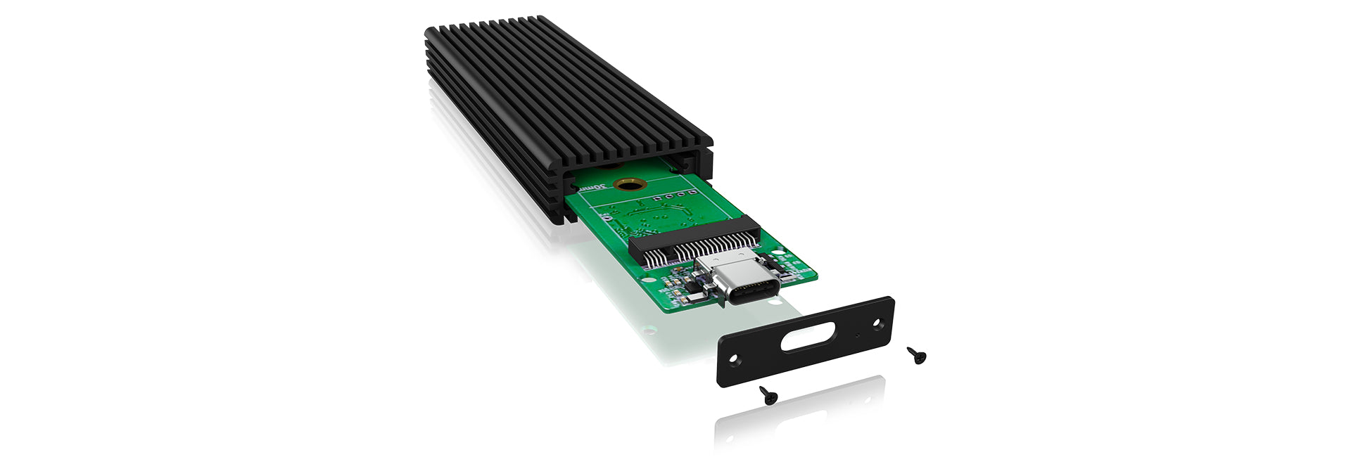 ICY BOX IB-1816M-C31 – 1-Bay M.2-Gehäuse – NVMe (PCIe 3.0), USB 3.2 Gen 2 (10 Gbit/s), für M.2 30-80 mm