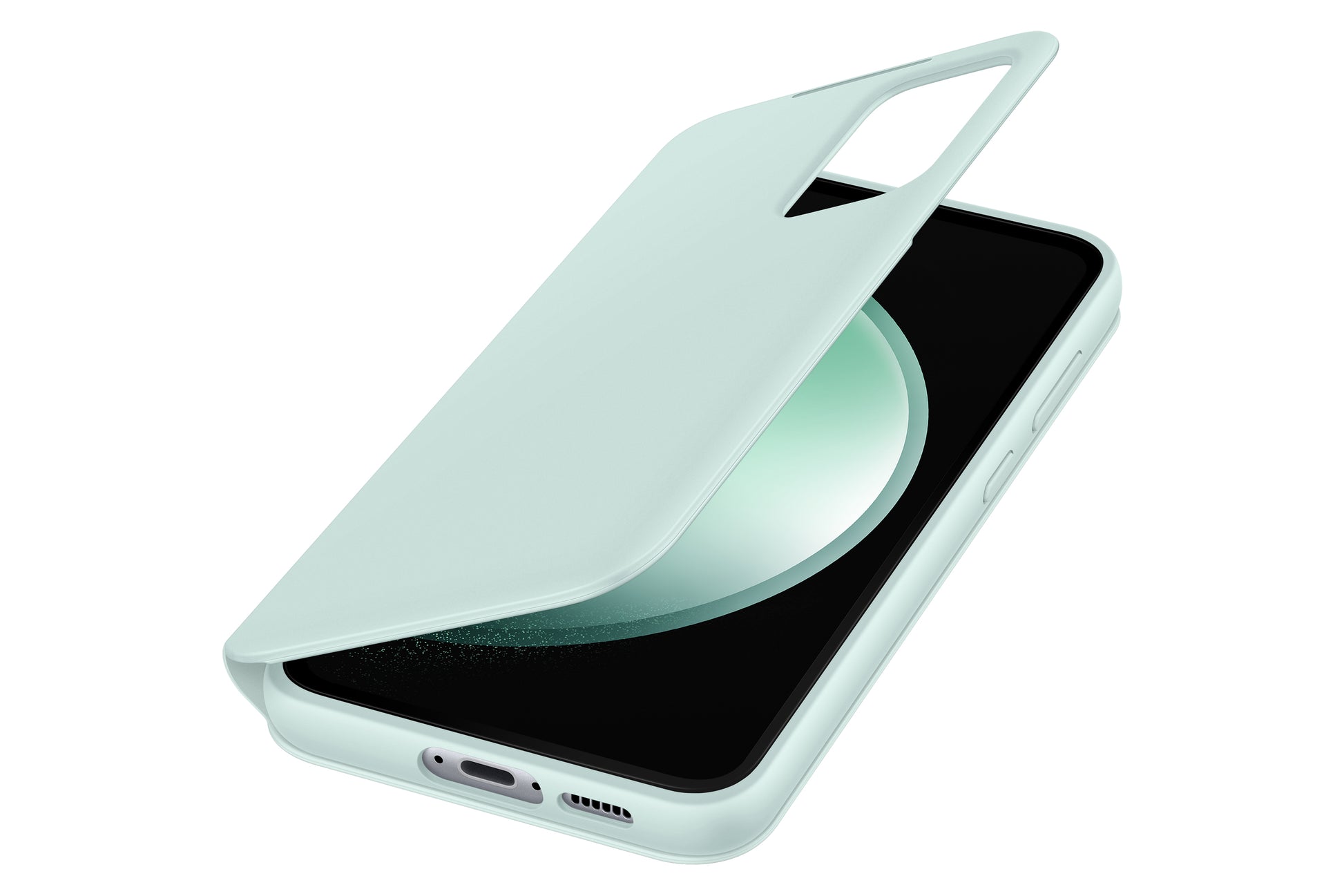 Samsung Booklet-Hülle – für Galaxy S23 FE – Mint – mit Kartenfach