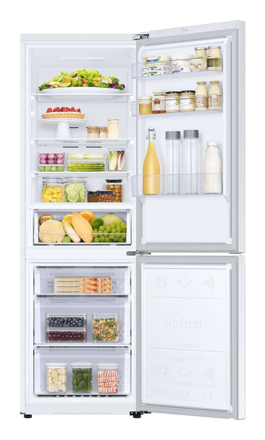 Samsung Kühl-Gefrierkombination RB7300 Bespoke – 344 l, 230 V, Kompressor, Energieeffizienzklasse D