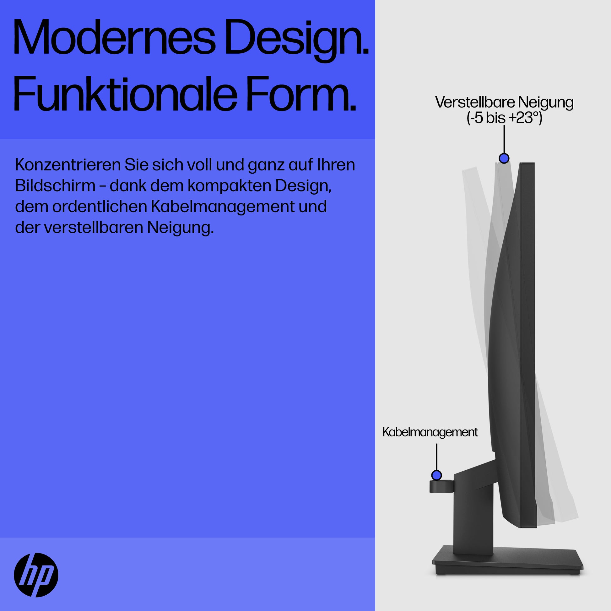 HP V22V G5 – Monitor, 21,4" 1920 × 1080 (Full HD), Schwarz