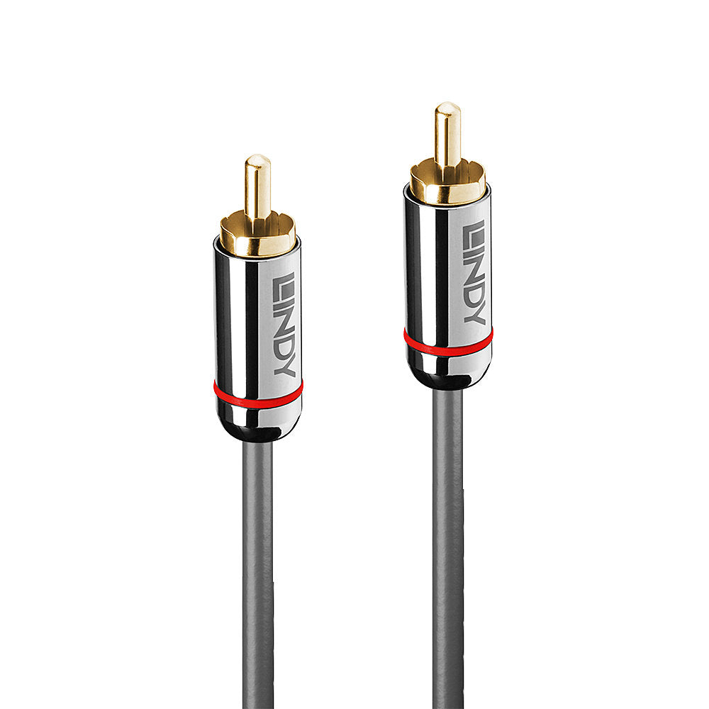 Lindy Audiokabel RCA (Stecker) auf RCA (Stecker) – 0,5 m, S/PDIF, Anthrazit
