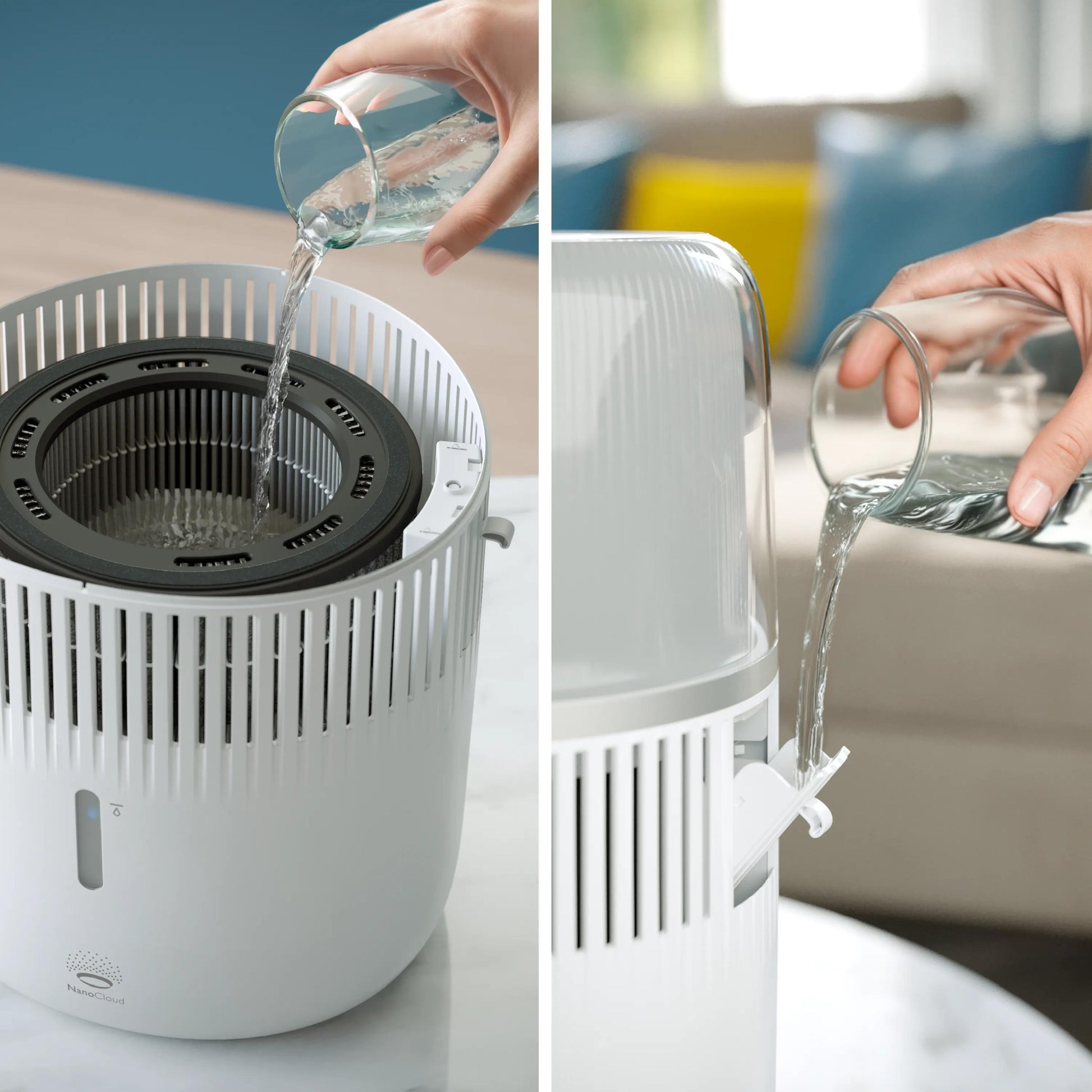 Philips Luftbefeuchter HU5710/00 – Verdunster, 400 ml/h, 4,5 l Tank, bis 56 m², Hygrostat