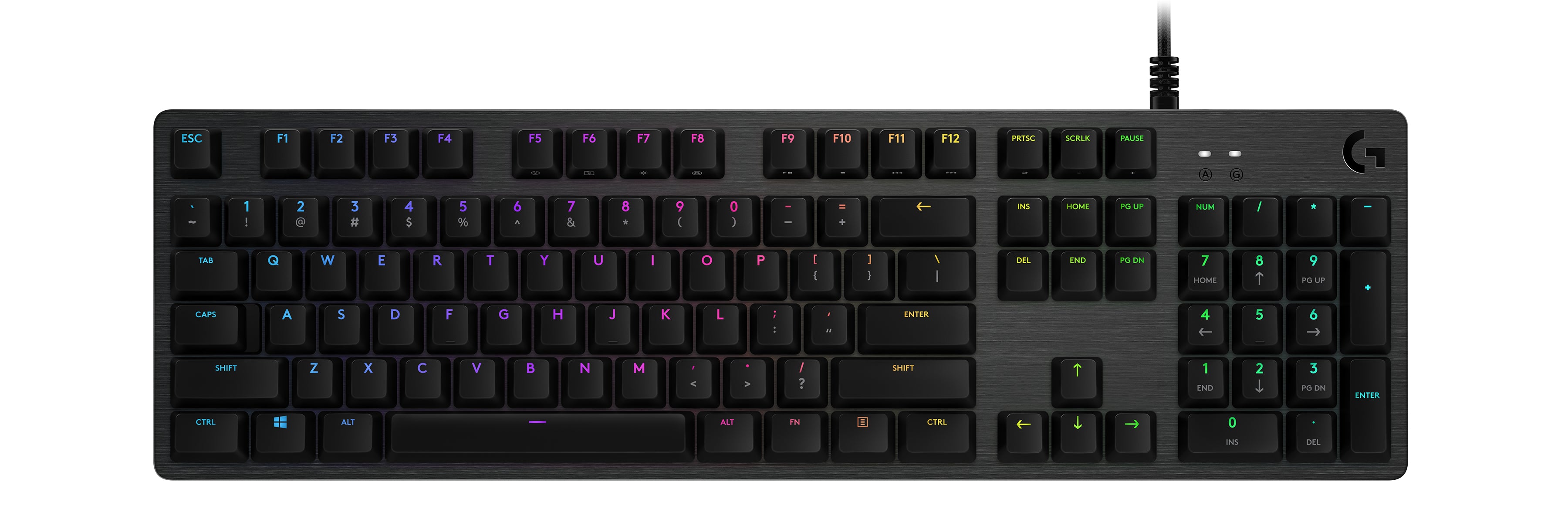 Logitech G G512 Carbon – Gaming-Tastatur – Mechanisch – Kabelgebunden, USB – RGB – AZERTY (FR) – Graphit