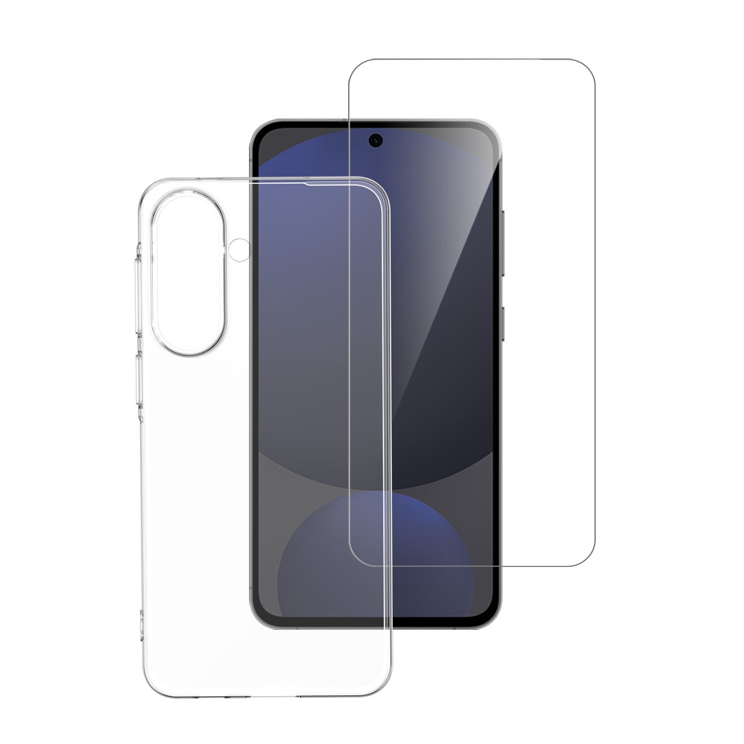4smarts Backcover – für Samsung Galaxy A57 5G, PC+Gehärtetes Glas, Transparent, Displayschutz