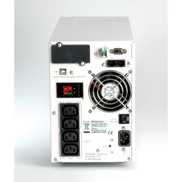 ROLINE ProSecure II 1500 USV 1,5 kVA/1050 W Online – Tower – C13×4, Eingang IEC C14 – Hot-Swap Batterien