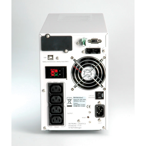 ROLINE ProSecure II 700 USV 0,7 kVA/490 W Online – C13×4, Eingang IEC C14