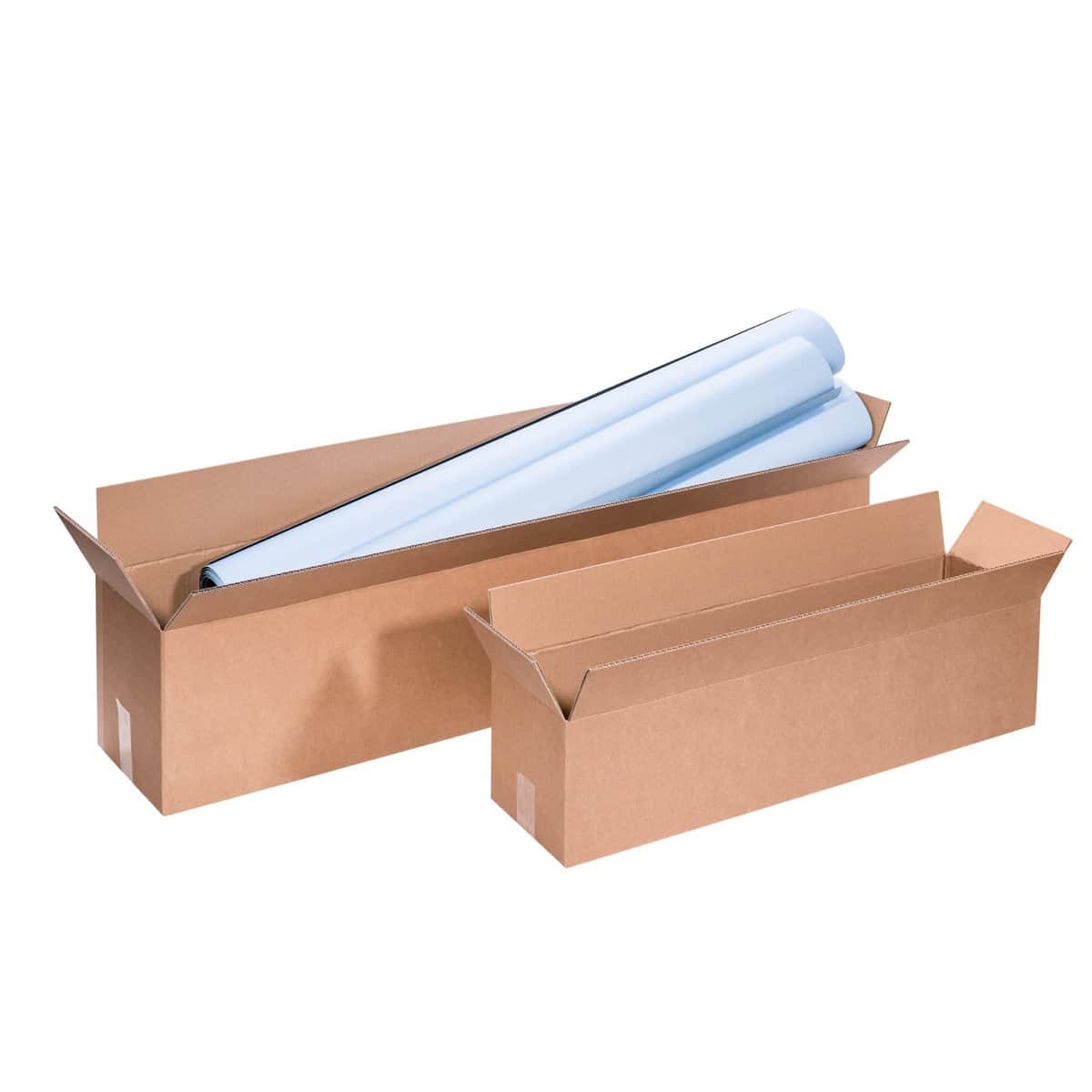 Brieger Versandkarton – 800 × 200 × 200 mm, 2-wellig, braun – 1 Stk.