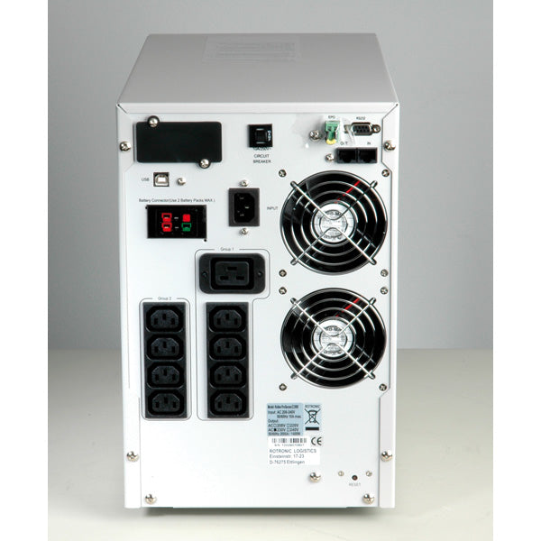 ROLINE ProSecure II 2000 USV 2,0 kVA/1400 W Online – Tower – C13×8, C19×1 – Eingang IEC C14