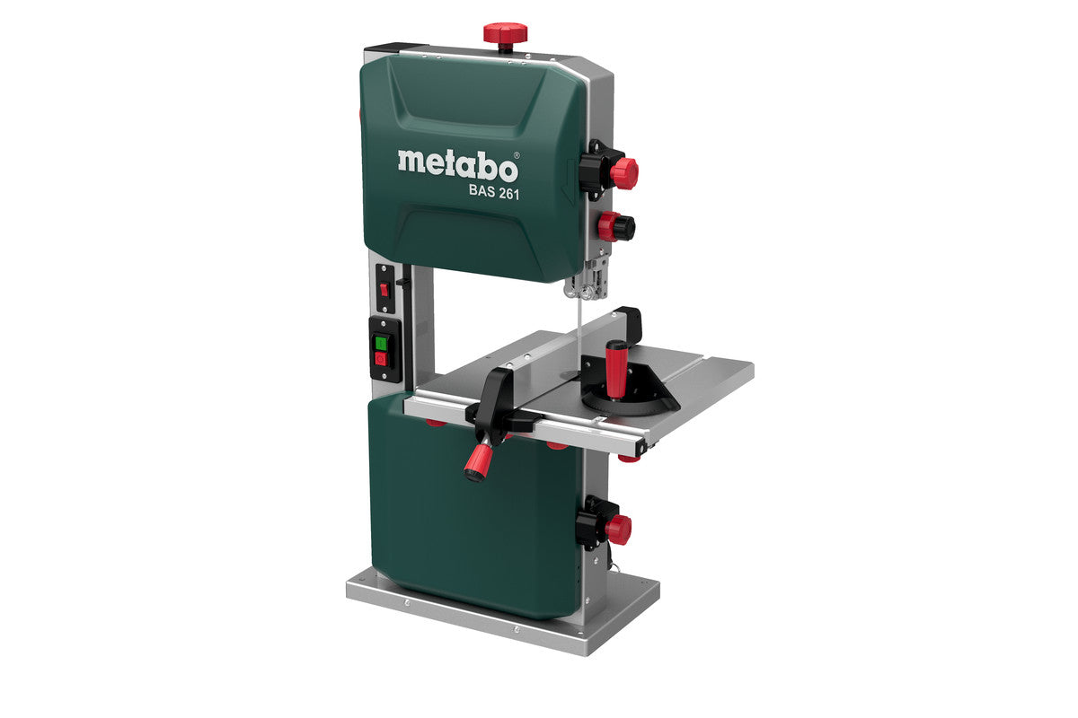 Metabo BAS261 Präzisions-Bandsäge – 400 W – Klingenlänge 1'712 mm, Schnitthöhe 103 mm – Netzbetrieb