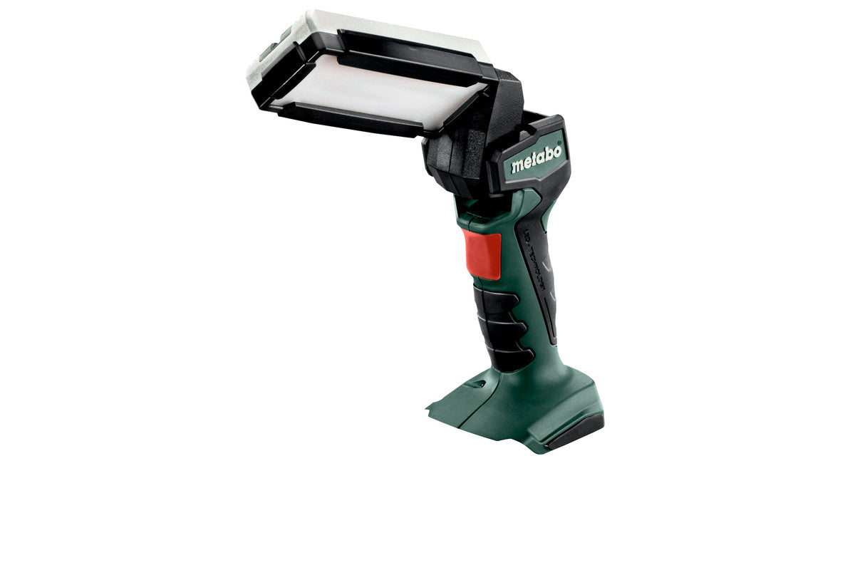 Metabo Taschenlampe SLA 14.4-18 – 440 lm, Akku (CAS), Haken/Aufhänger – Grün