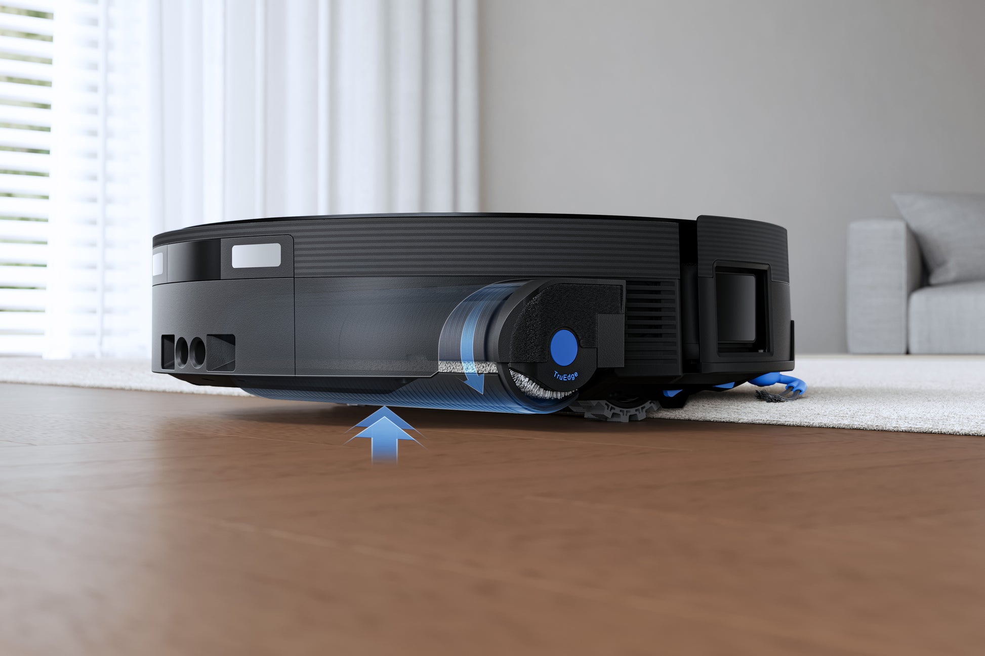 Ecovacs Saugroboter DEEBOT X12 OmniCyclone mit Absaugstation und Wischfunktion – 22000 Pa, 497 min